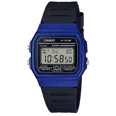 Men's Watch Casio Collection F-91WM-2AJH Black Digital Classic