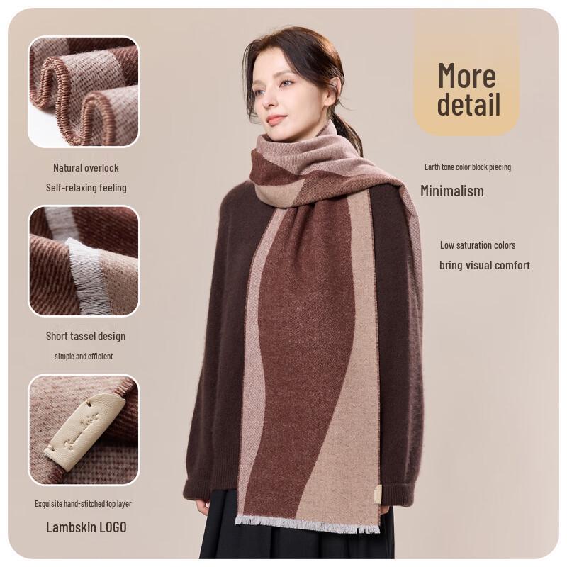 JIUMU Women's 100% Cashmere Autumn/Winter Scarf