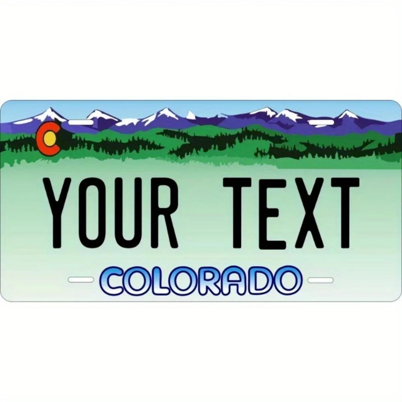 Personalized 12x6 Inch State License Plate Custom Sign for Home Wall Decor Indoor Outdoor Man Cave Garage чёрный