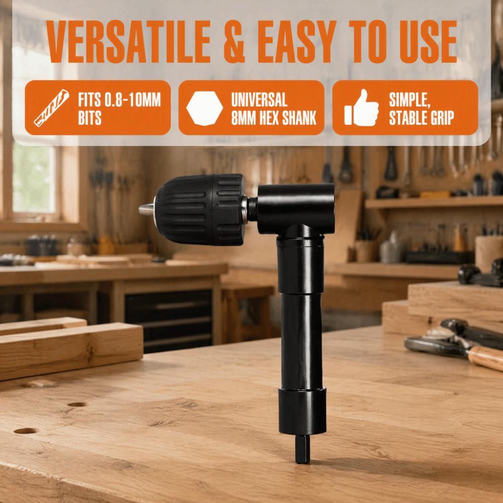0.8-10mm Chuck Size 90 Degree Corner Drill Electric Drill Chuck Attachment  Industrial Repair