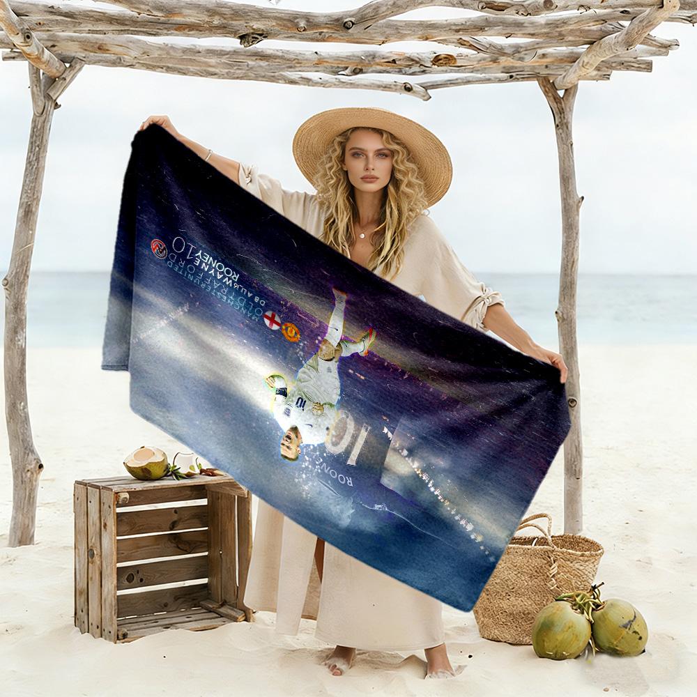 David De Gea Celebration Beach Towel Super Soft Microfiber Quickdry Fabric Comfortable Lightweight