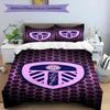 Fc Crest Design Printed Pattern Duvet Cover Set – includes 1 duvet cover and 2 matching pillowcases Bedroom decor Christmas gifts
