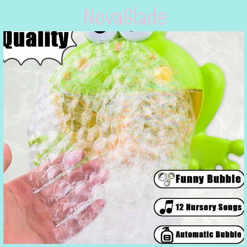 Delightful 12 Songs Frog Bubble Machine Automatic Bubble Maker For Kids Joy