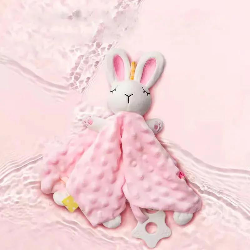 Baby Comforter Blanket Plush Stuffed-Animal Security Blanket for Babies-Soothe Appease Towel// Soft Plush Newborn Sleeping Dolls