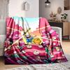 1pc Adventure Time Blanket Lightweight Flannel Throw For Sofa, Bed, Travel, Camping, Livingroom, Office, Couch, Chair, And Bed