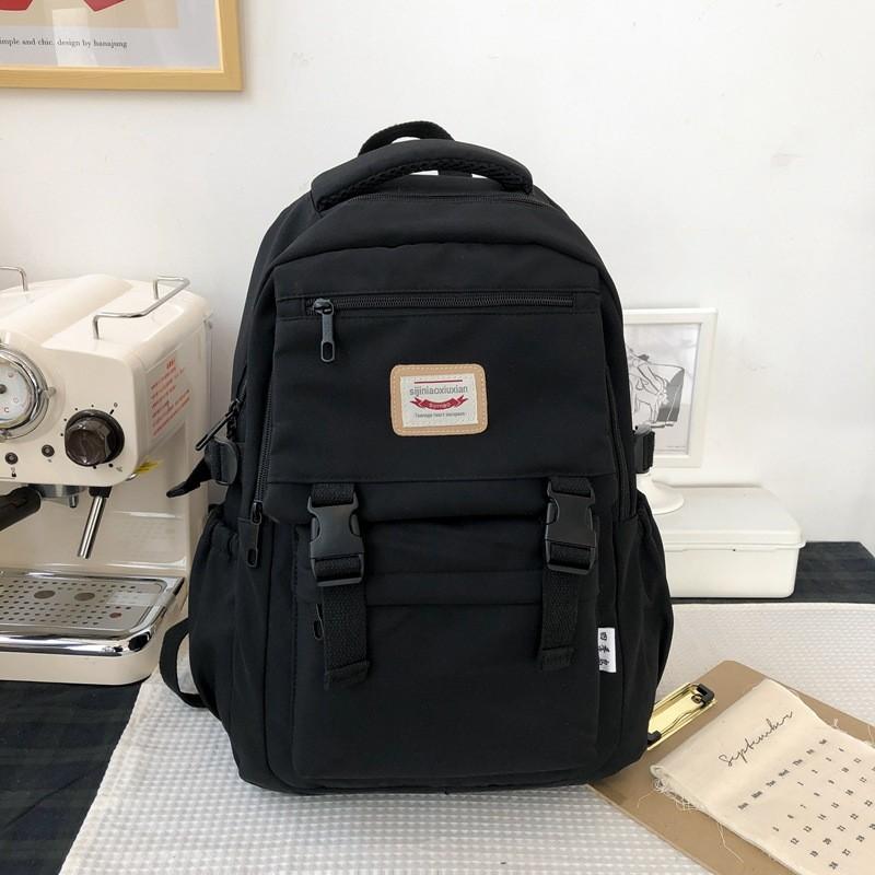 Nylon Durable Student Backpack With Interior Laptop Pocket For Commutes Daily