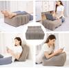 Leg Elevation Pillow Inflatable Wedge Pillow Wave Comfort Leg Pillow for Sleeping PVC Flocking Multipurpose