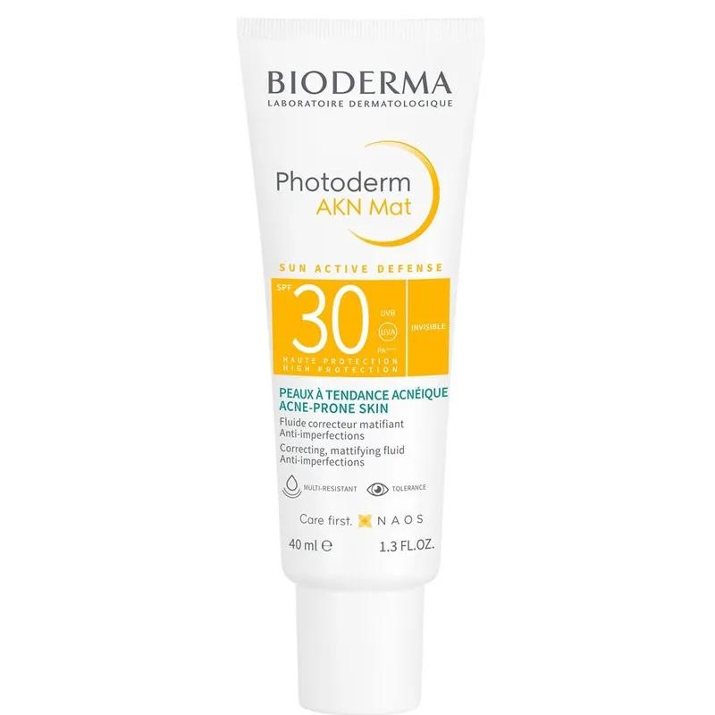 Bioderma Photoderm Akn Spf30 Матирующий флюид 40мл
