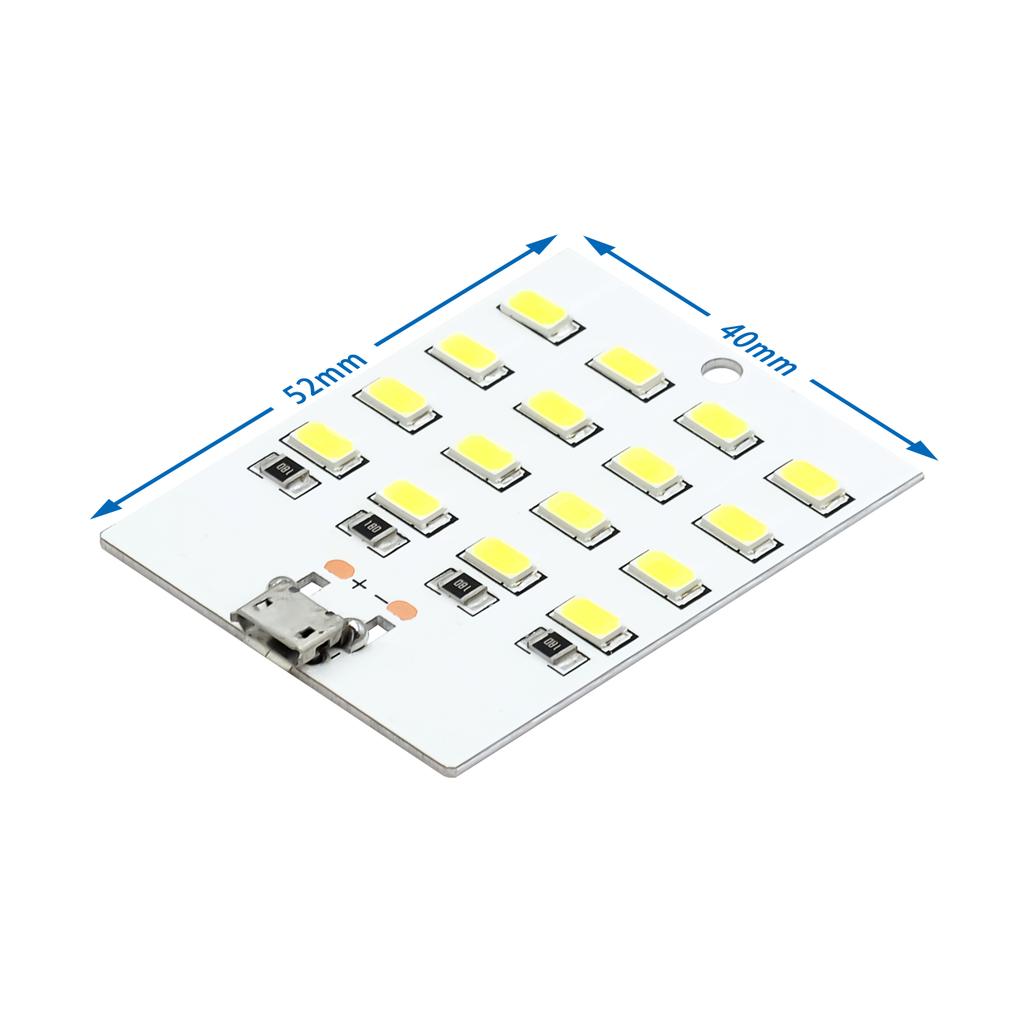1 szt. wysokiej jakości 5730 smd 5V 430mA~470mA Biały panel oświetleniowy LED Mirco Usb 5730 Światło USB mobilne Światło awaryjne lampka nocna