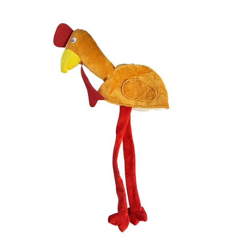 Thanksgiving Day European And American Carnival Chicken Leg Hats Turkey Hats Adult Hats. One Size оранжевый