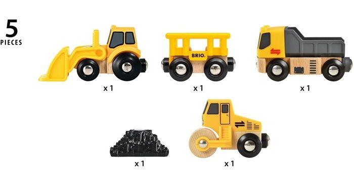 Coffret de 3 engins de chantier brio - ravensburger - mixte dès 3 ans