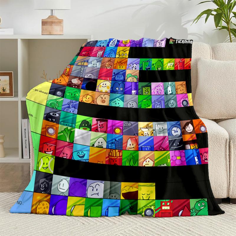 1PC Colorful Dream Island Collage Flannel Blanket Gift, Suitable for Both Men And Women, Soft Ideal for Beds And Sofa, Birthday Or Christmas Gift