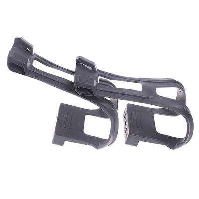 A Pair  Cycling Bicycle Bike Strapless Toe Pedal Clips Half Clips Black