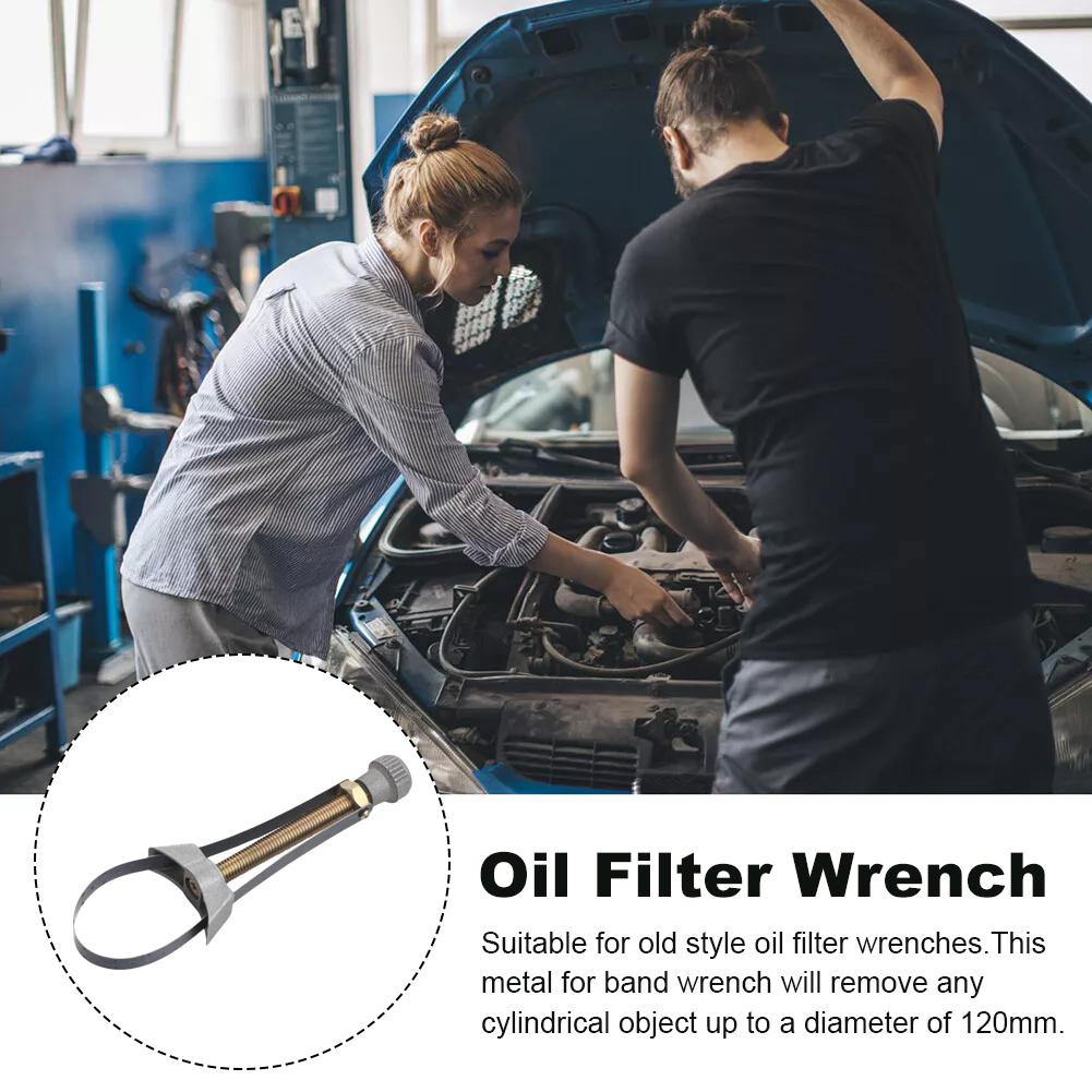 Car Oil Filter Removal Too Hand Tools Adjustable Automobile Spark Strap Diameter To Plug Wrench Repair 120mm Tool 60mm Stee Q7R5