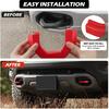 Front Tow Hooks Covers Hitch Cover Ized Car Tow Hooks Compatible With RAM 1500 Accessories -2026|Red (Not Fit For RAM 1500 Classic,Warlock,RAM