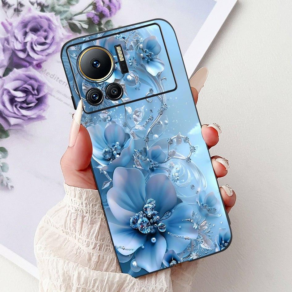 Für Infinix Note 12 VIP Hülle X672 Cover Neue Stilvolle Blume Schmetterling Weiche Silikon Handyhülle Für Infinix Note 12i X6819 Bumper