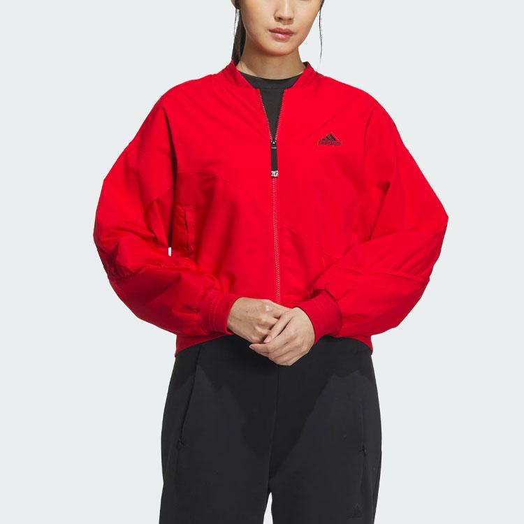 adidas FW23 Year of the Dragon Bomber Jacket Women Outerwear Light-Crimson IM8873