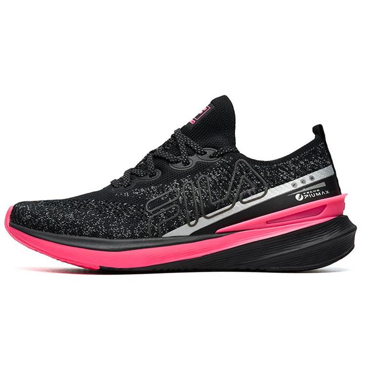 FILA Athletics Cushioning Abrasion Resistant Breathable Low top Running Shoes Women s Black Pink A12W112202FBS 39