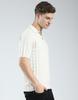 Luxuria Mens Self Design Collar Neck Tshirt