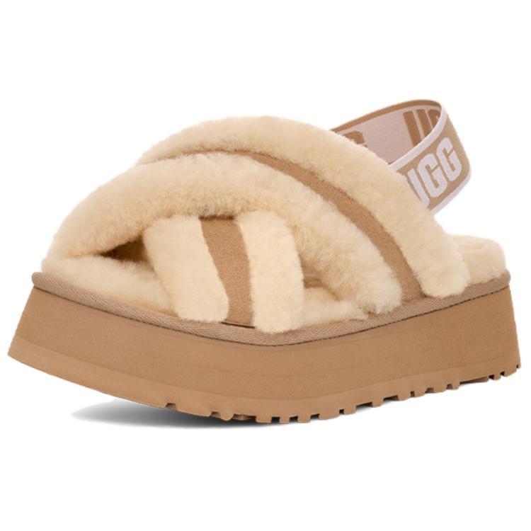 (WMNS) UGG Disco Cross Slides Sand Women s 1121550-SAN EU 36