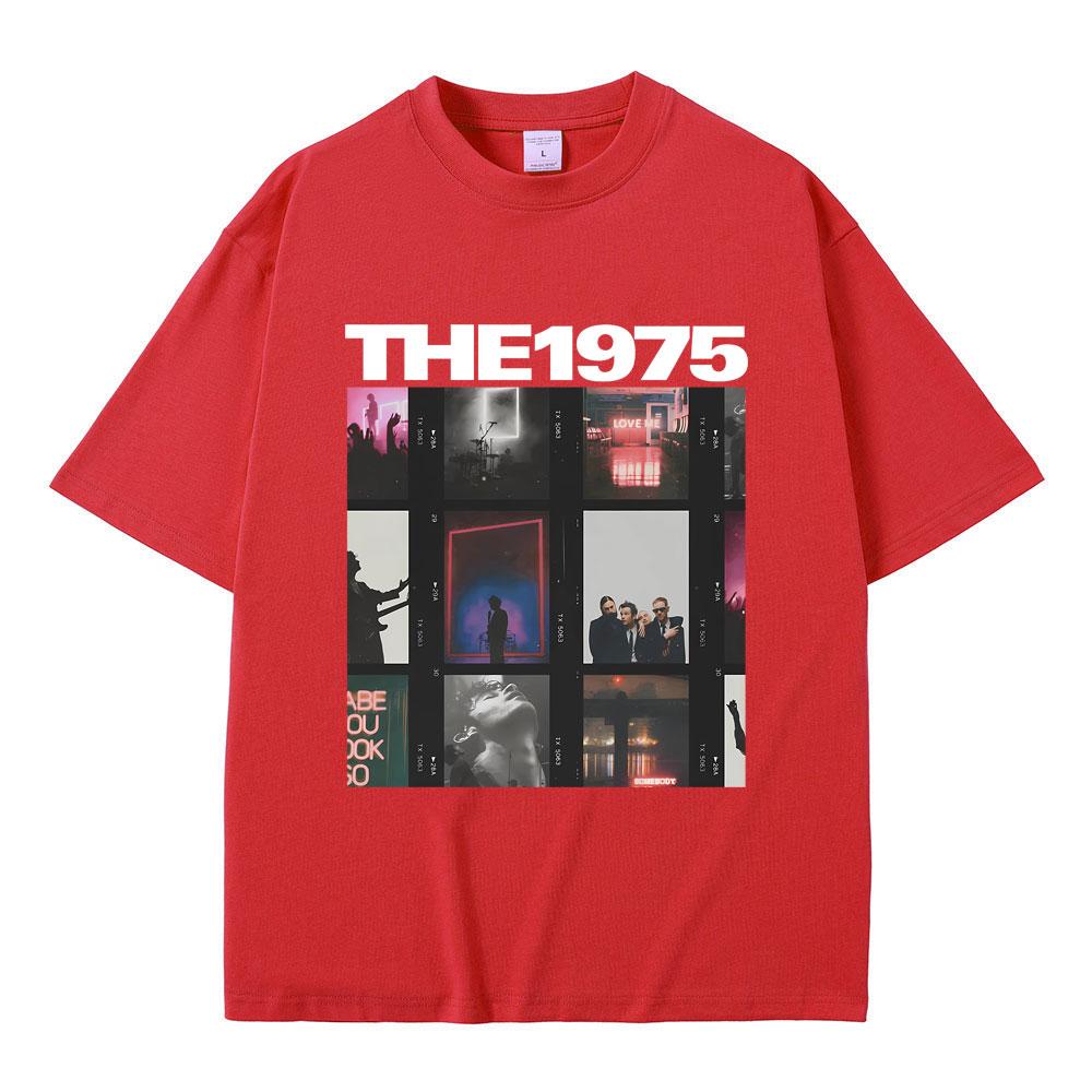 Britská indie alternativní rocková kapela The 1975 Grafické tričko Pánské Vintage Gotická trička Pánské Dámské Ležérní Oversized Tričko Topy