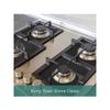 Reusable Gas Stove Burner Covers - Thick 0.1mm Double Layer Black Non-Stick Easy Clean Liners For Kitchen/Cooking