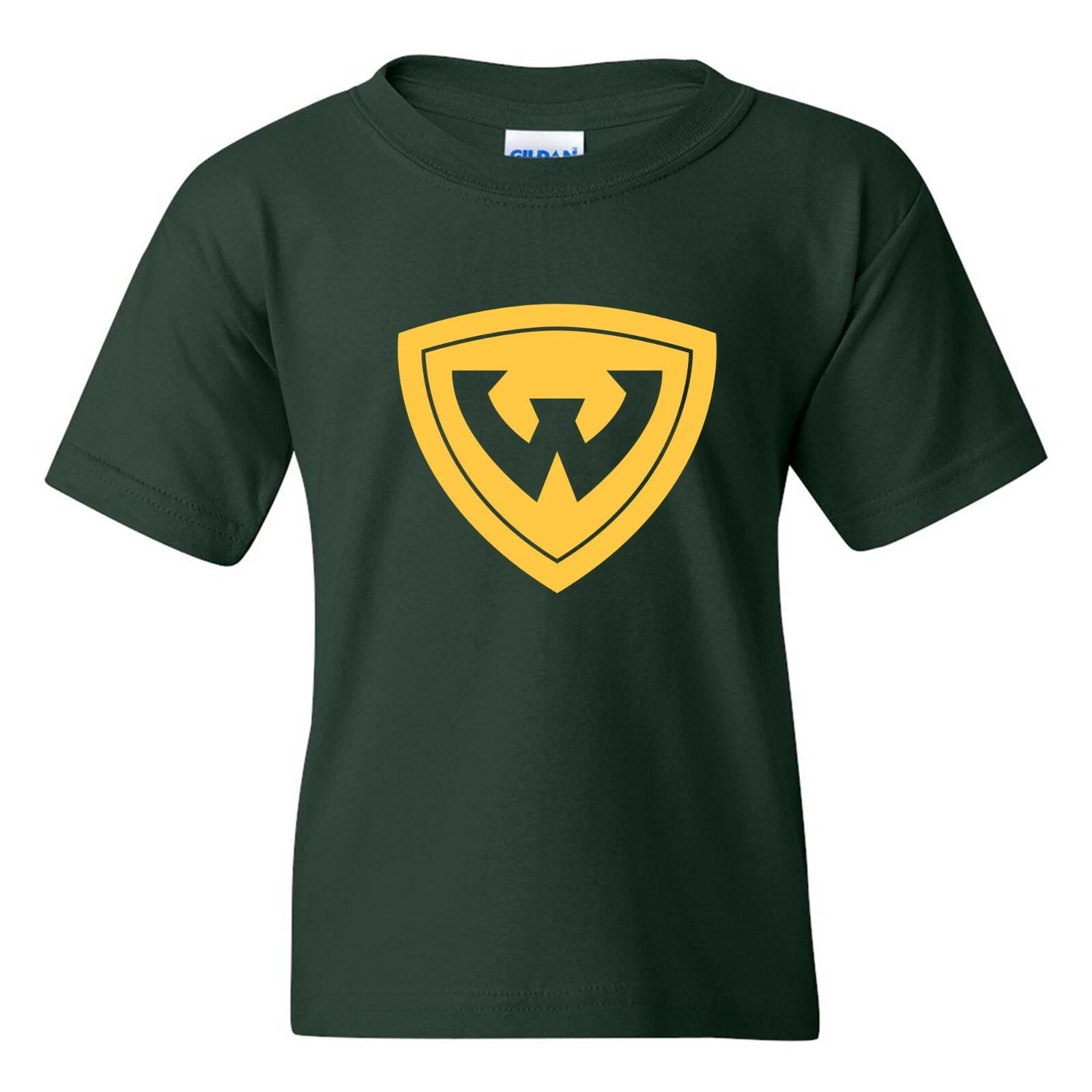 Wayne State Warriors Primary Logo - University College Team Youth T-Shirt M