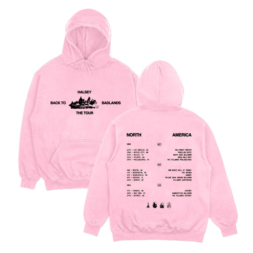 Halsey Hoodies Halsey Back To Badlands The Tour Streetwear Harajuku Hip Hop Pullover Top Popular Music Sweatshirt Fan Gift Hoody