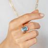 Fashion Elegant Boho Square Cubic Zirconia Ring For Women Perfect For Daily Wear Weddings Parties Gifts