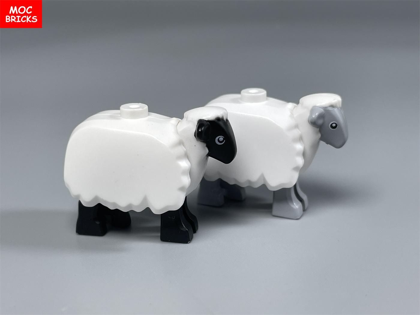 MIJN EIGEN CREATIE Blokken Schattig Schaap Geit Stal Schaapskooi Dier ZELF MAKEN Boerderij Grasland Uitzicht Bouwstenen Toevoegingen Speelgoed voor Kinderen Cadeaus