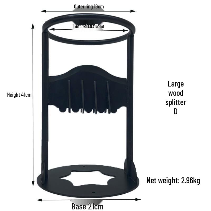 Wandmontierter manueller Holzspalter: Outdoor Camping Brennholz Spaltwerkzeug