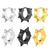 1Pair Personality Rivet Titanium Steel Punk Stud Earring Gothic Hoop Earrings Fashion Unisex Sharp Needle Ear Buckle
