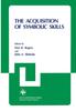 The The Acquisition of Symbolic Skills : 22 Book
