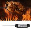 Tragbares digitales Stiftthermometer mit langer Sonde für Küche Kochen BBQ Fleisch Frittieren Lebensmittel Milch Schwarz