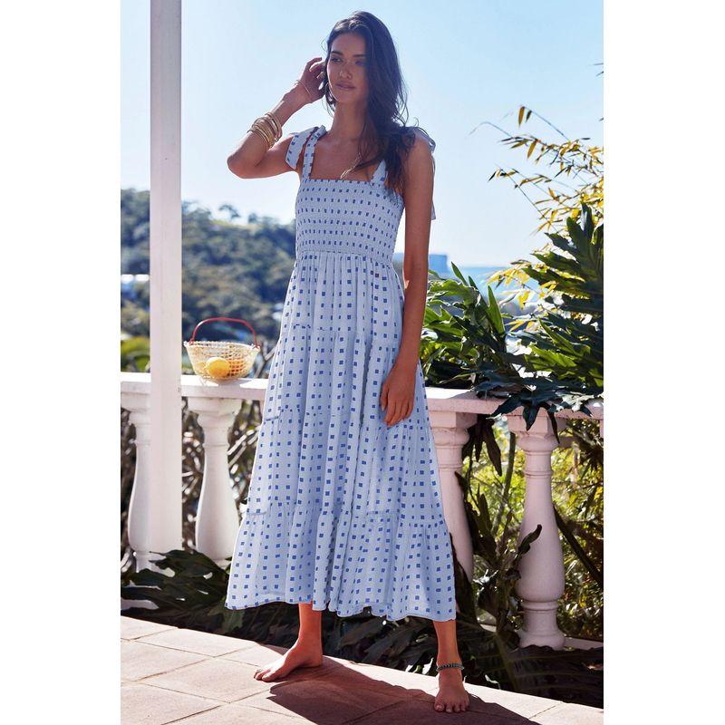 Long Camisole Dress2025 European and American Summer Women New Sleeveless Print Long Sling Dress