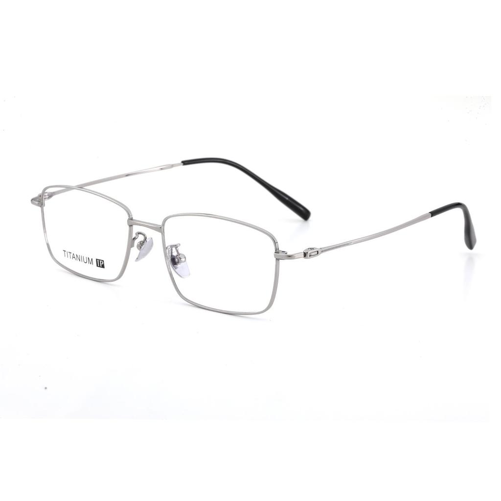 Men's Semi-Rimless Half-Titanium Eyeglass Frame - Stylish, Fashionable & Versatile