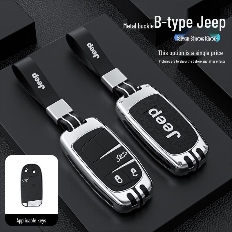 Compass, Cherokee, Commander, Grand Cherokee, Renegade için Jeep Anahtar Kılıfı - Koruyucu Kapak