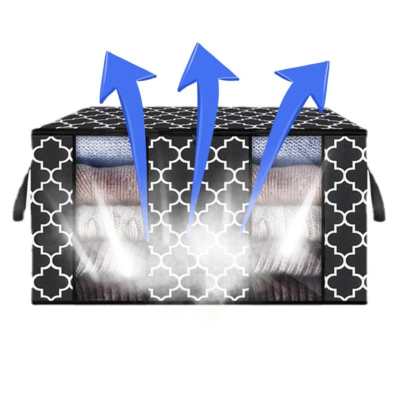 Quilt Storage Bag Large Capacity Moisture Dust Proof Clothes Organizer Duvet Blanket Sorting Bags Moving Wardrobe Storage Box