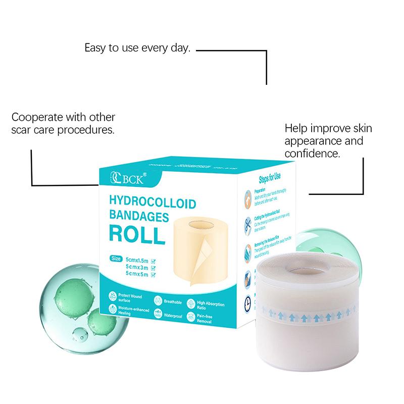 1 role hydrokoloidních náplastí pro efektivní péči o rány, extra tenké, měkké, voděodolné, samolepicí krycí pásky na jizvy
