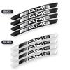 Car For Mercedes-Benz AMG 4Pcs Car Wheel Badge Sticker Emblem Decoration for Mercedes Benz W124 W205 W211 W203 W204 W168 CLA CLK