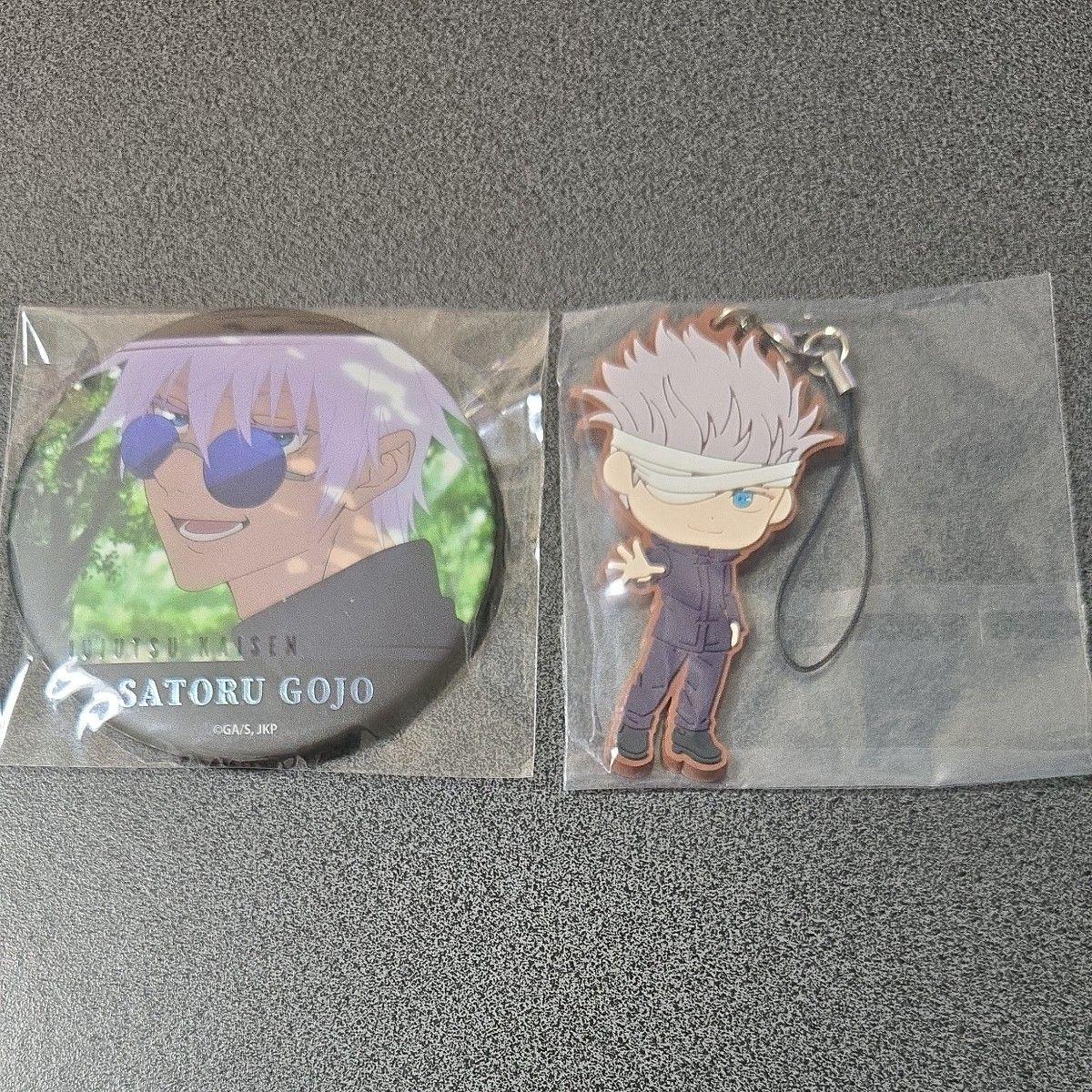 Used Jujutsu Kaisen Satoru Gojo Can Badge Rubber Strap Famous Scene