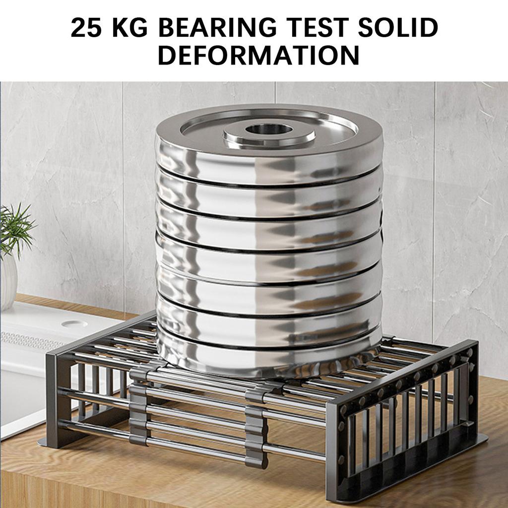 Teleskopischer Spülbecken-Abtropfkorb aus Edelstahl Mehrzweck Platzsparendes Spülbecken-Abtropfgestell Für Trockene Teller Obst Gemüse Aufbewahrungsgestell