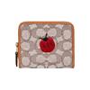 Billfold Wallet 10 Classic Monogram Ladybug Embroidery Folded Fabric Wallet Women Wallet Brown C6325-B4TA7
