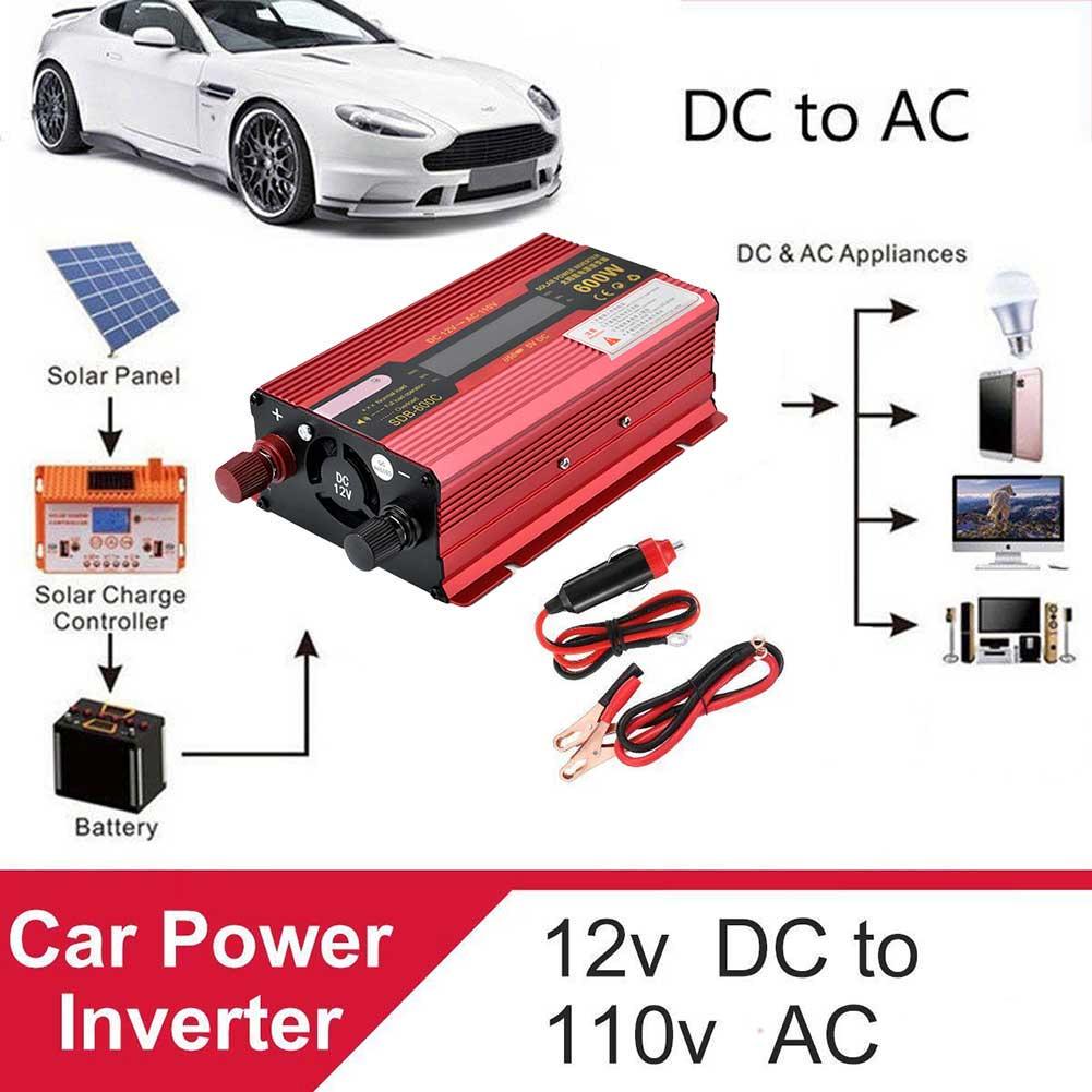,12vTo110v Power Inverter 2000W Car Home Emergency Power Supply//Auxiliary Power Supply Peak 4000W Pure Sine Wave Inverter DC 12V//24V to AC 110V//220V//230V//240V Power Converter with USB Port