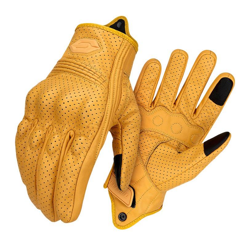 Motorcycle Gloves Men Women Cycling Protective Gear Safety Riding Windproof Warm Leather
