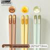 Weimuke Colorful Alloy Cartoon Chopsticks (3 Pairs)