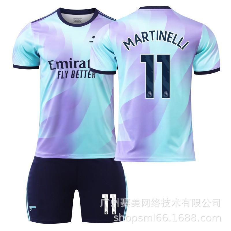 2425 Arsenal Duo 7 Saca Jerseys 9 Jesus 11 Martinelli 41 Rice No. 18 Football Uniform Set