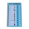 Memo Plastic Board Chores Checklist Board, My Chores Chart Board For Kids Children, List Board With Sliding Buttons,1pcd- - Ri