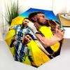 Ronaldo's Legacy: Number Journey Folding umbrella Suitable for all seasons durable printing Three folds Umbrella