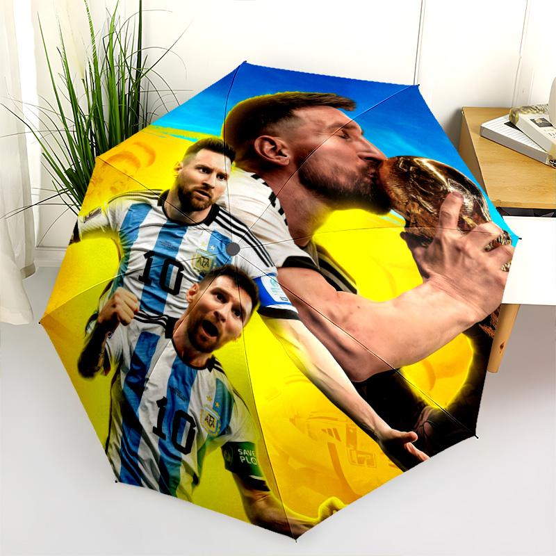 Ronaldo's Legacy: Number Journey Folding umbrella Suitable for all seasons durable printing Three folds Umbrella